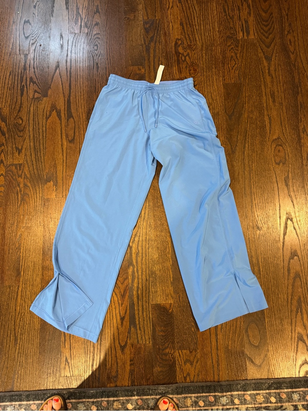 lululemon athletica Light Blue Elastic Waist Drawstring Pants